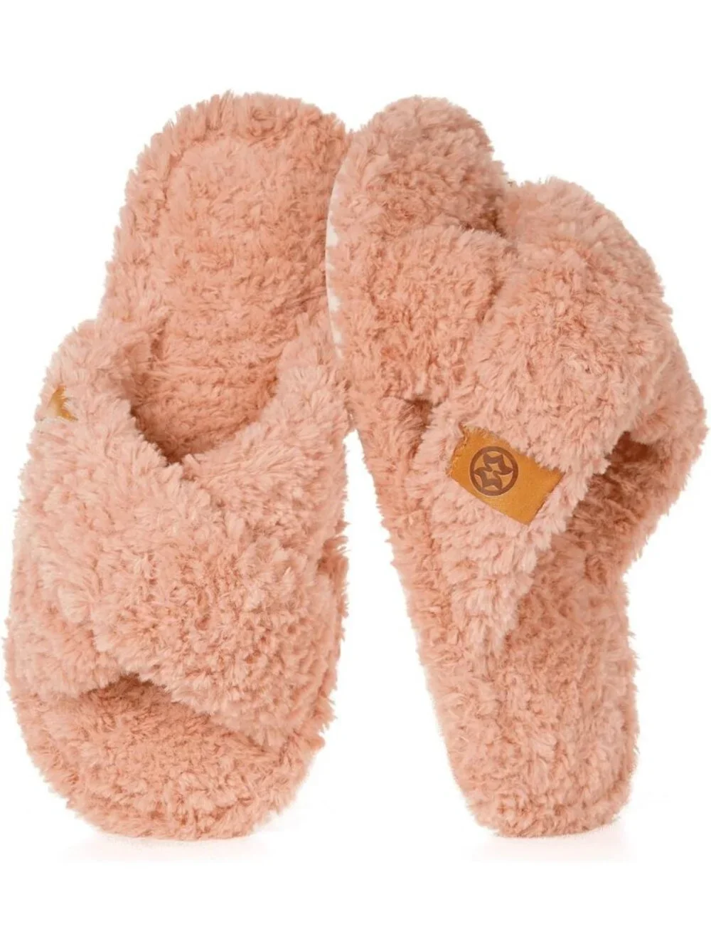 Cozy Fuzzy Open Toe Slippers for Kids - Soft House Shoes for Girls & Boys
